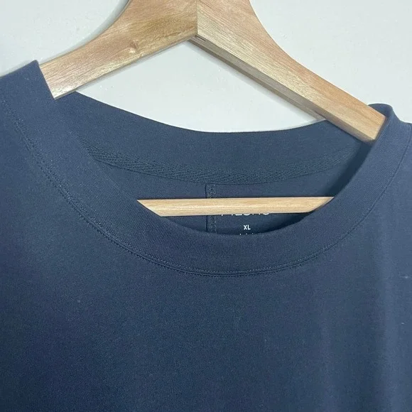 Pilcro Black Banded Bubble Hem Blouson Dolman Sleeve Top XL - Picture 5 of 8